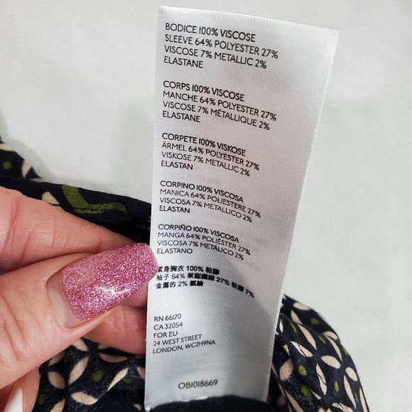 Anthropologie Maeve Catania Geometric Print Top New With Tag Size Small - Picture 13 of 13